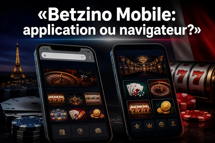 Betzino Mobile: application ou navigateur?