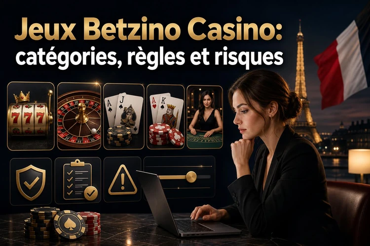 Jeux Betzino Casino: guide des catégories, règles et risques
