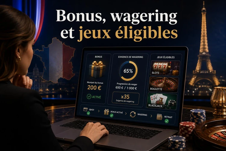 Bonus, wagering et jeux éligibles