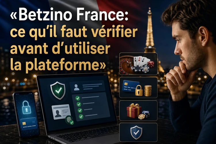 Betzino France: ce qu'il faut vérifier avant d'utiliser la plateforme